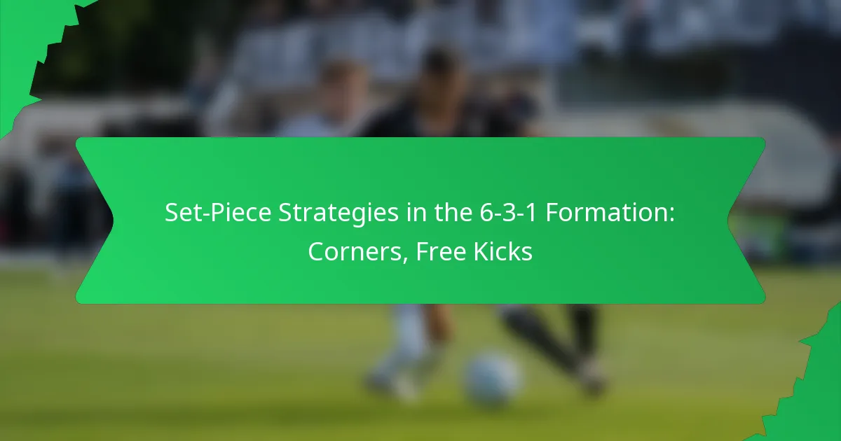 Set-Piece Strategies in the 6-3-1 Formation: Corners, Free Kicks